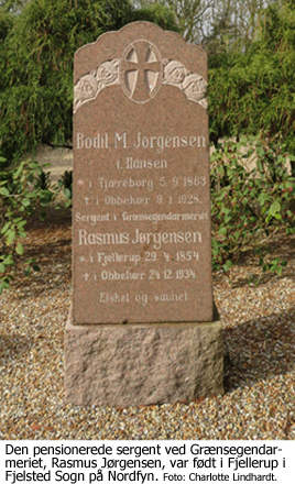 Den pensionerede sergent ved Grænsegendarmeriet, Rasmus Jørgensen, var født i Fjellerup i Fjelsted Sogn på Nordfyn. Foto: Charlotte Lindhardt.